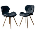 Lote de cadeira eiffel preta acolchoada (54,5x53x71 - assento no chão 45,5cm)