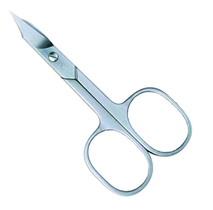 Tesoura para cutículas/nariz 3,5" ponta de lança aço inoxidável