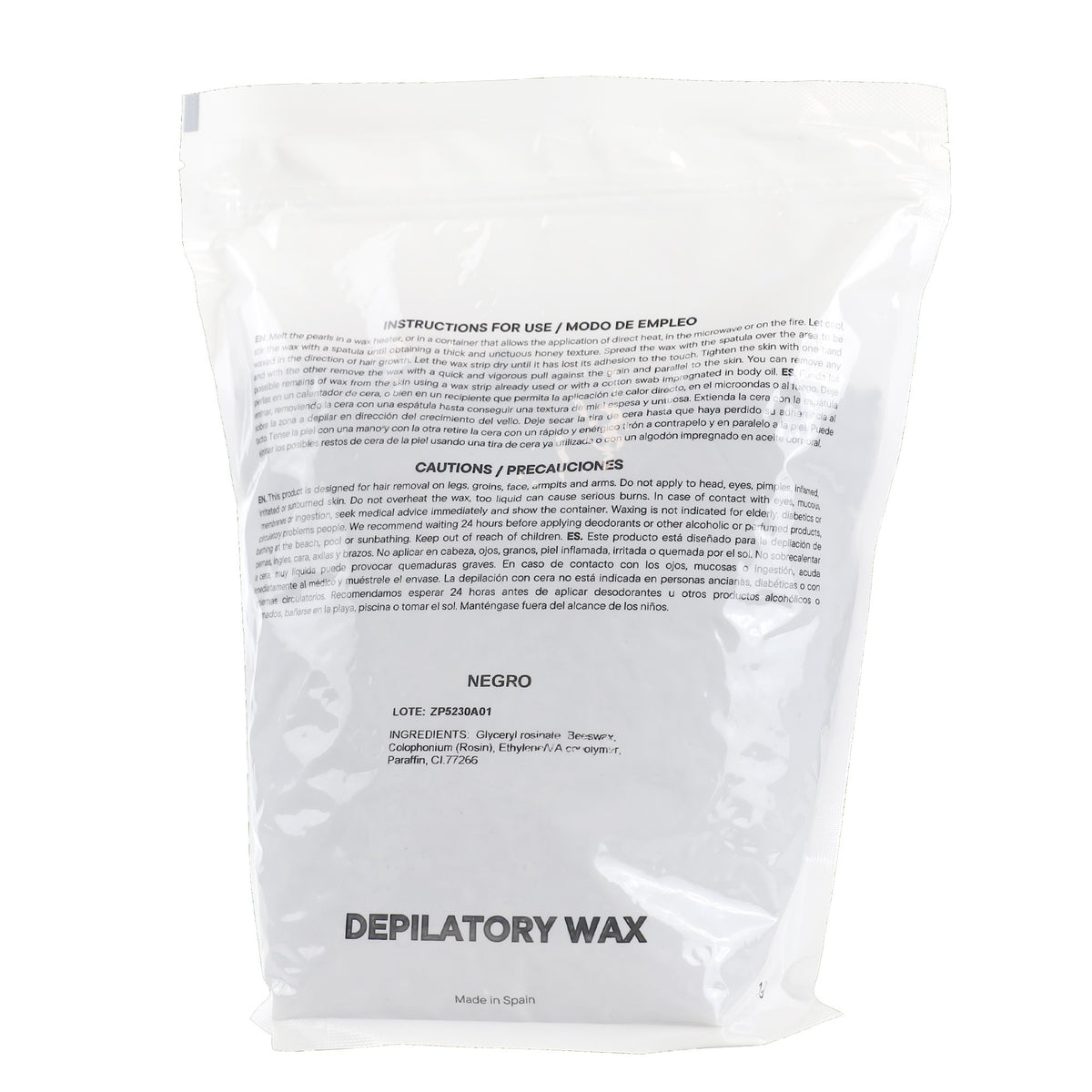 CERA DEPILATRICE IN PERLE NERE IN SACCO DA 1 KG