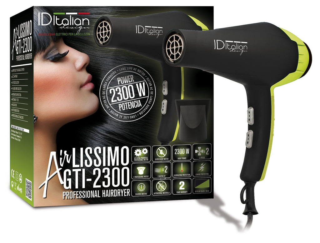Secador de Pelo GTI 2300 Airlissimo Verde-Blanco