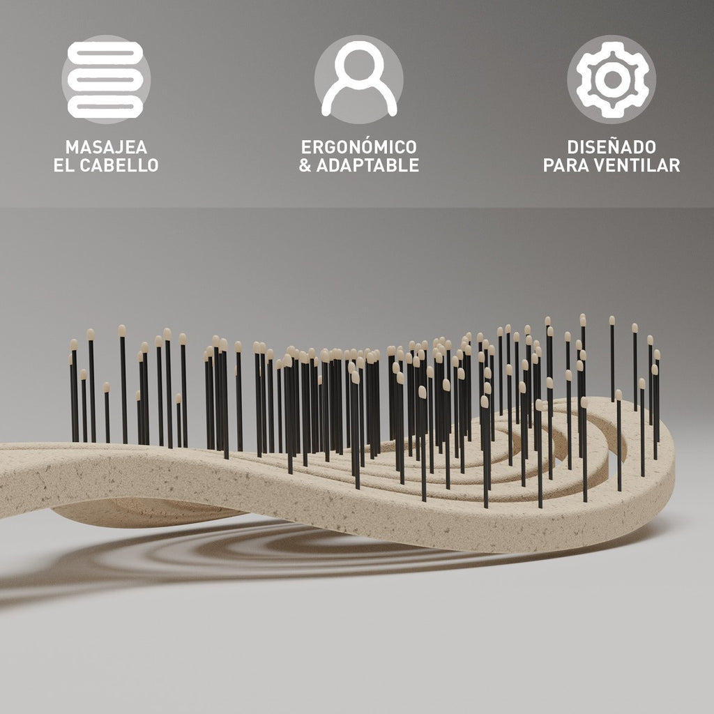 Brosse biodégradable en spirale
