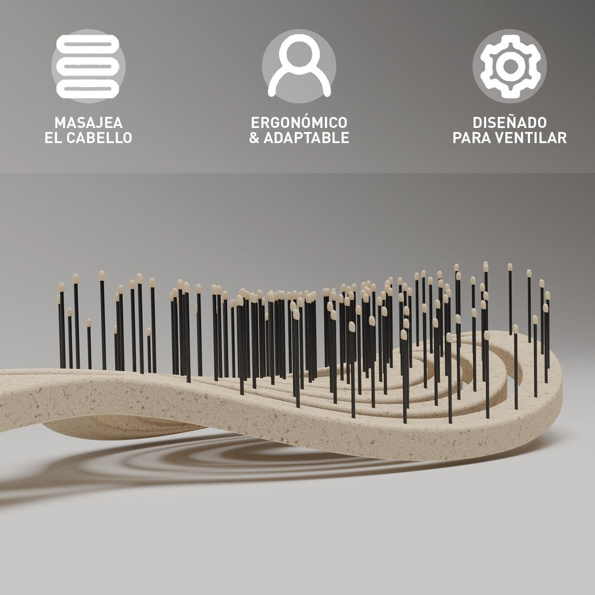Cepillo Biodegradable Espiral