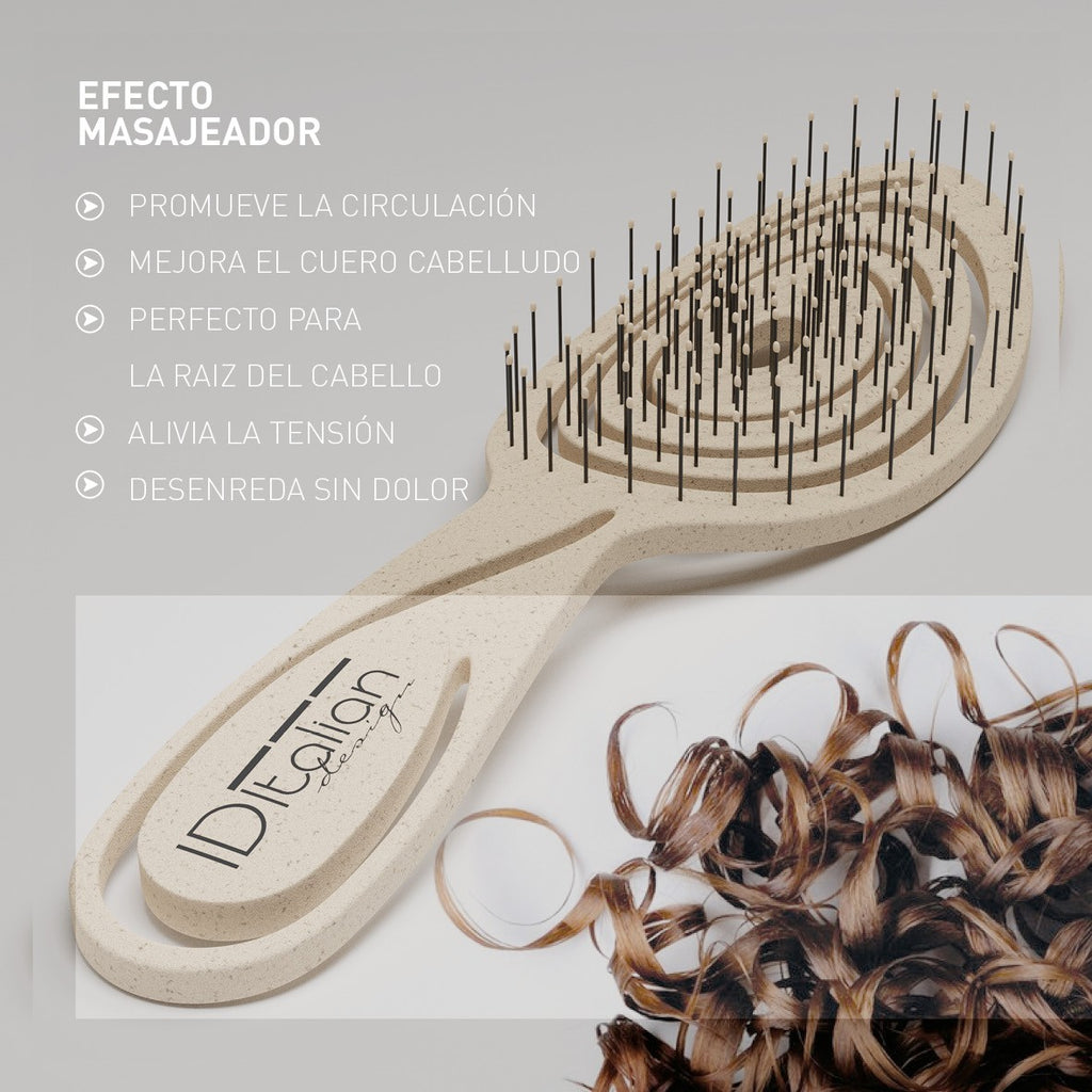 Brosse biodégradable en spirale