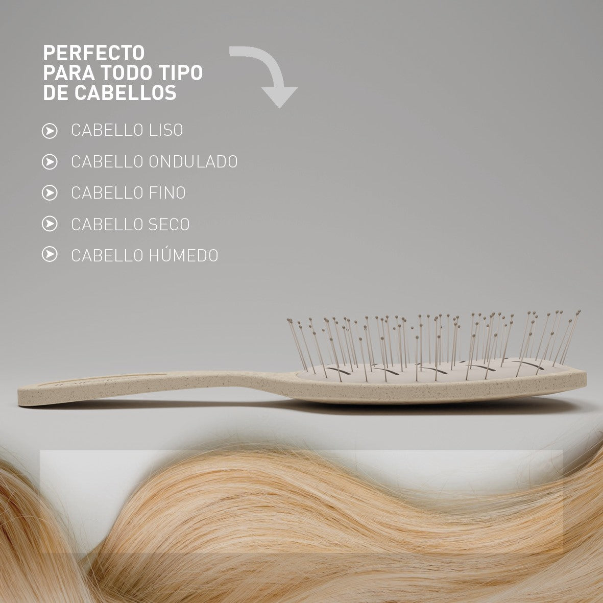 Cepillo Biodegradable Plano