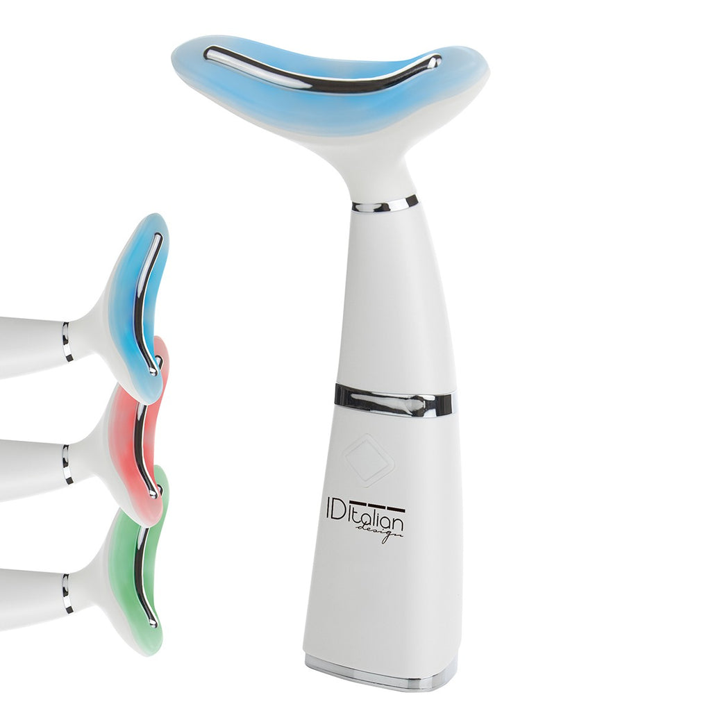 Riduttore doppio mento con fototerapia-termoterapia-vibra