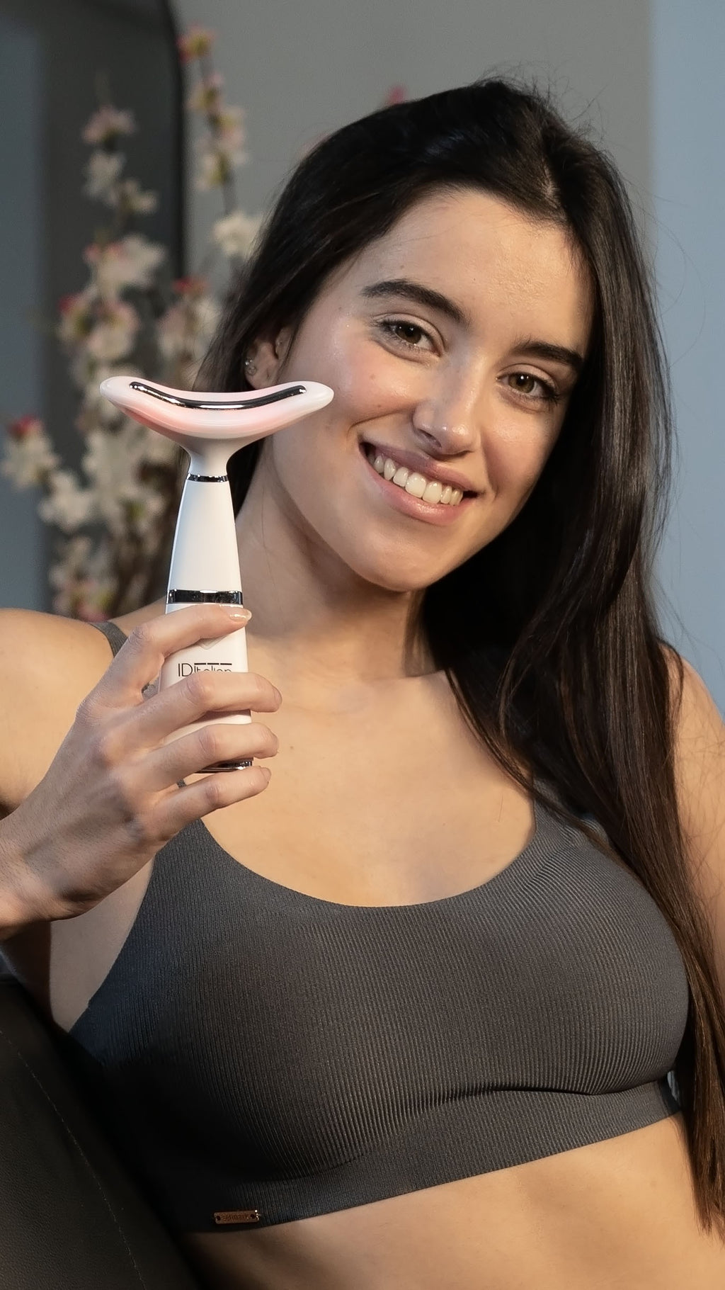 Riduttore doppio mento con fototerapia-termoterapia-vibra