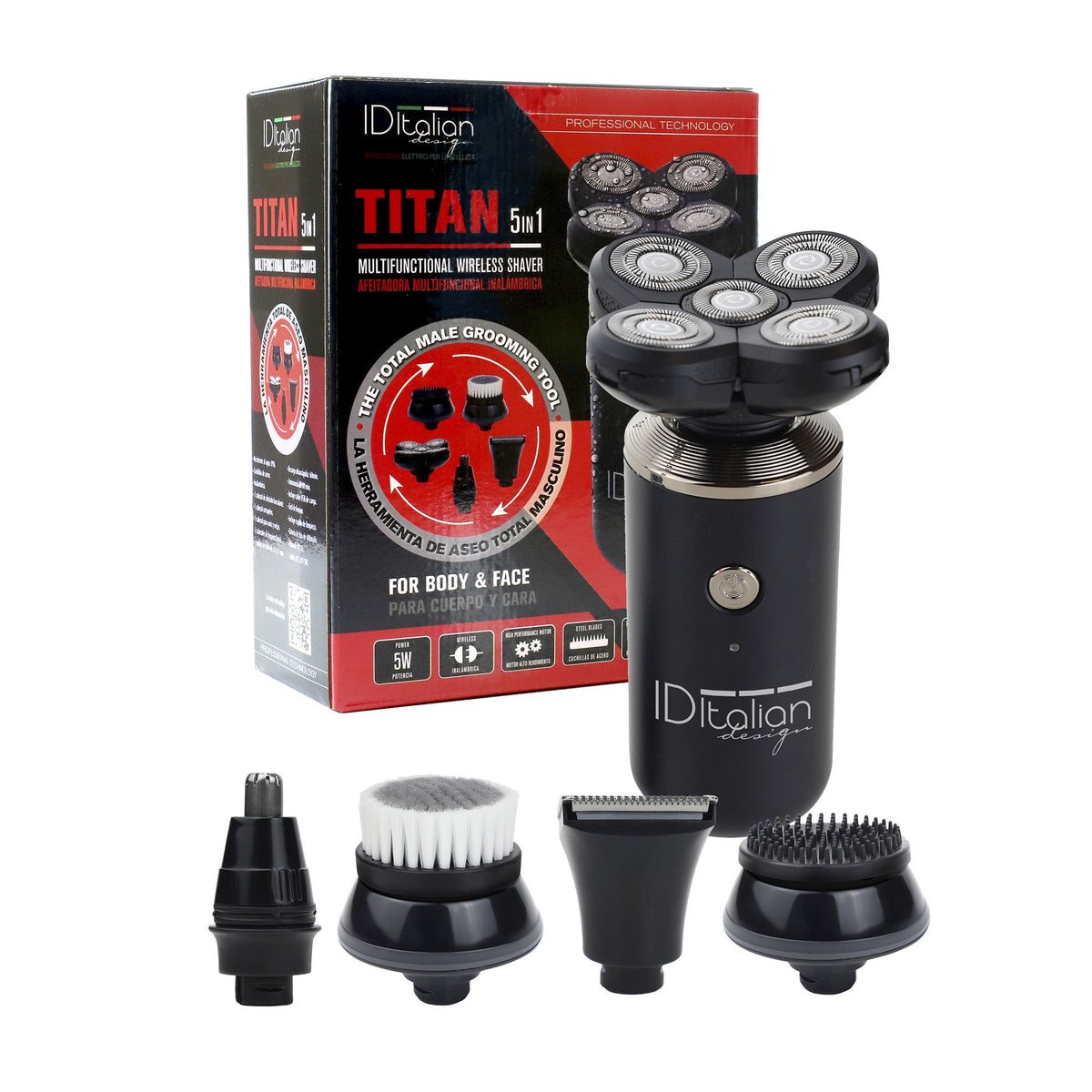 Máquina de barbear Titan 5 em 1