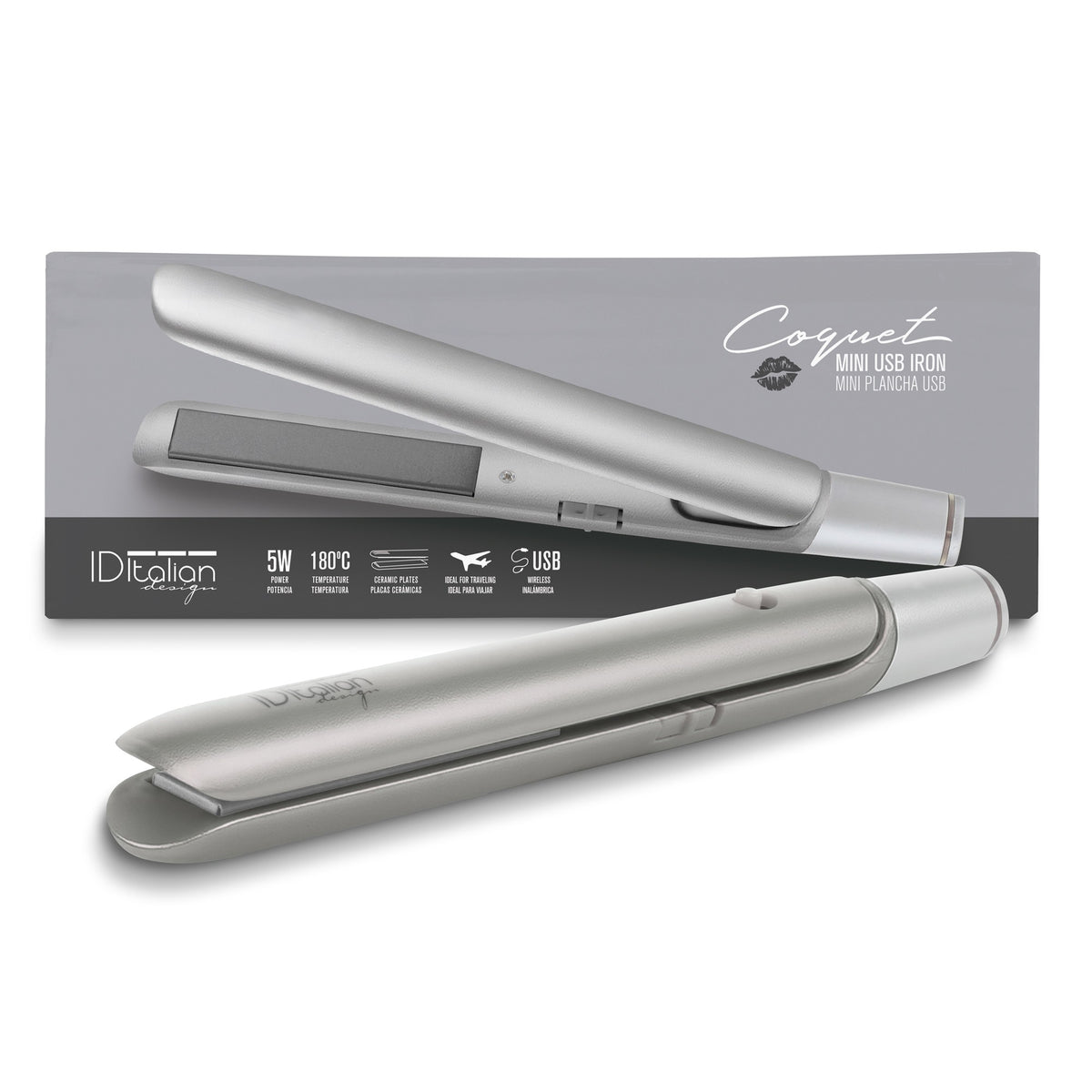 Mini Plancha USB Coquet Silver