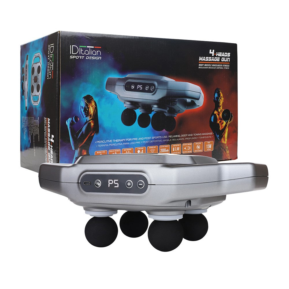 Masseur musculaire 4-Heads Massage Gun