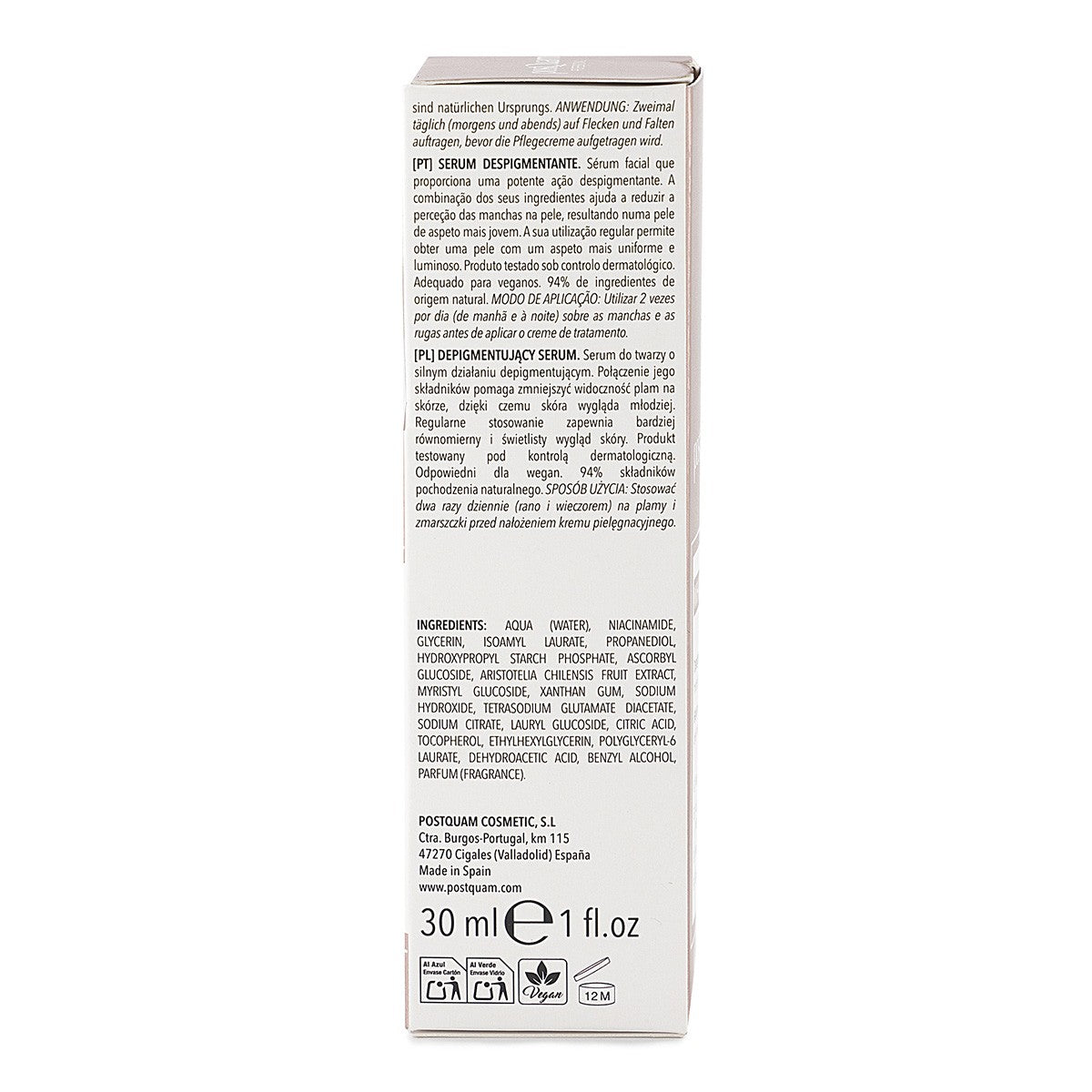 Siero depigmentante White unify 30 ml
