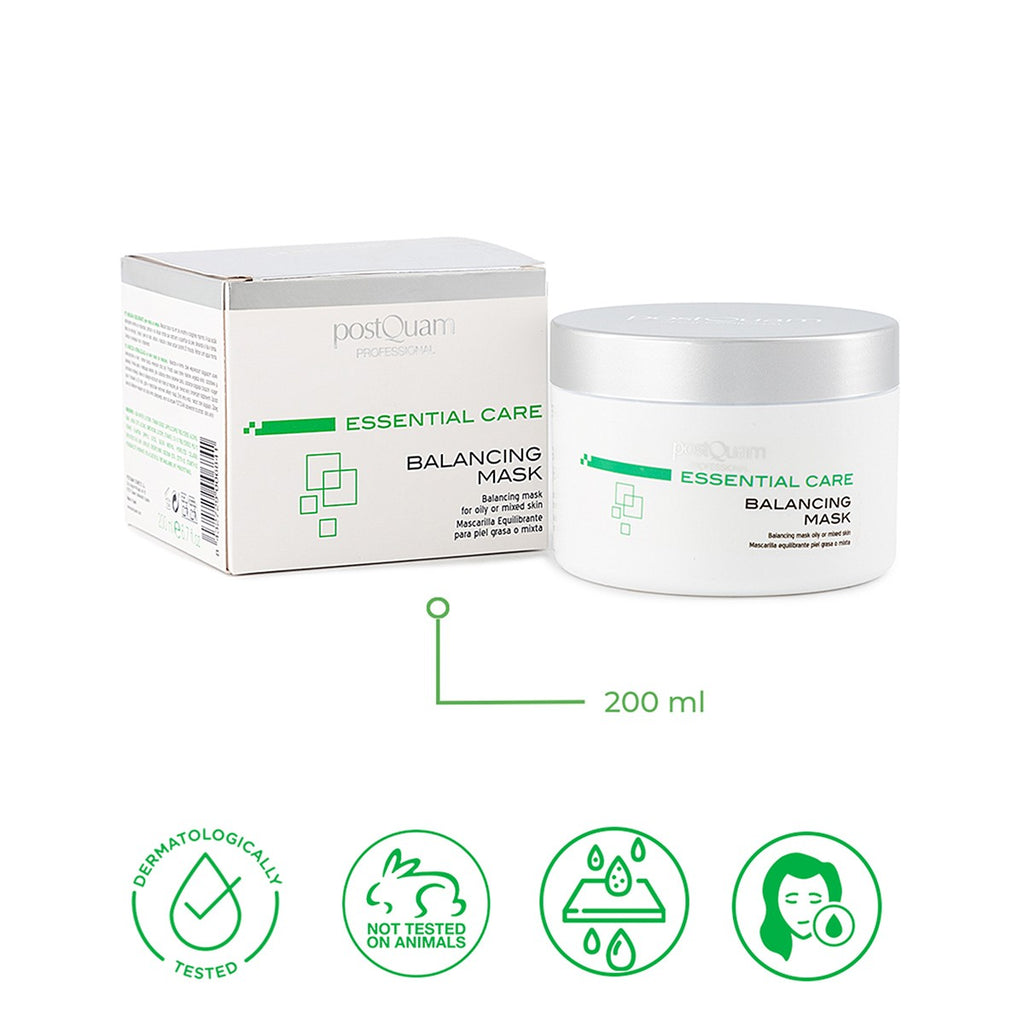 Maschera riequilibrante per pelle grassa o mista 200 ml