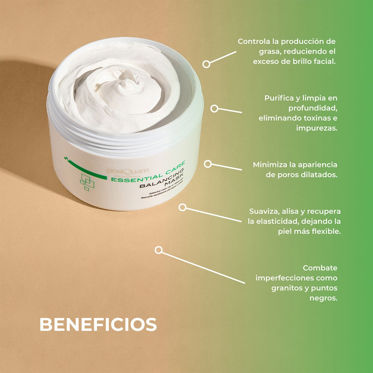 Maschera riequilibrante per pelle grassa o mista 200 ml