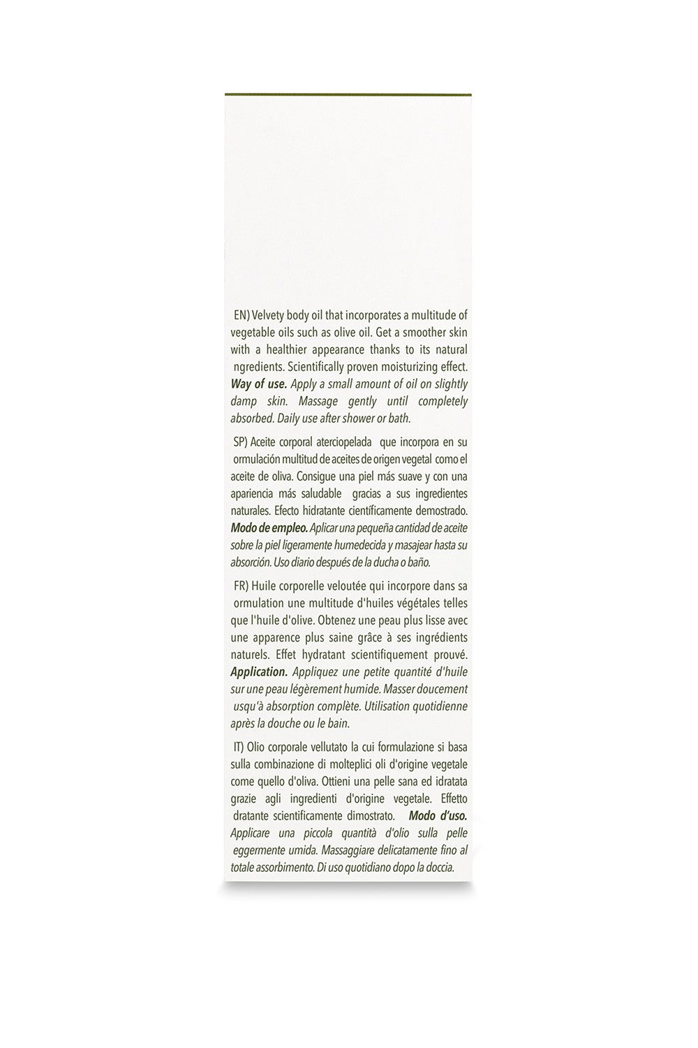 Óleo corporal Olive PostQuam 100 ml