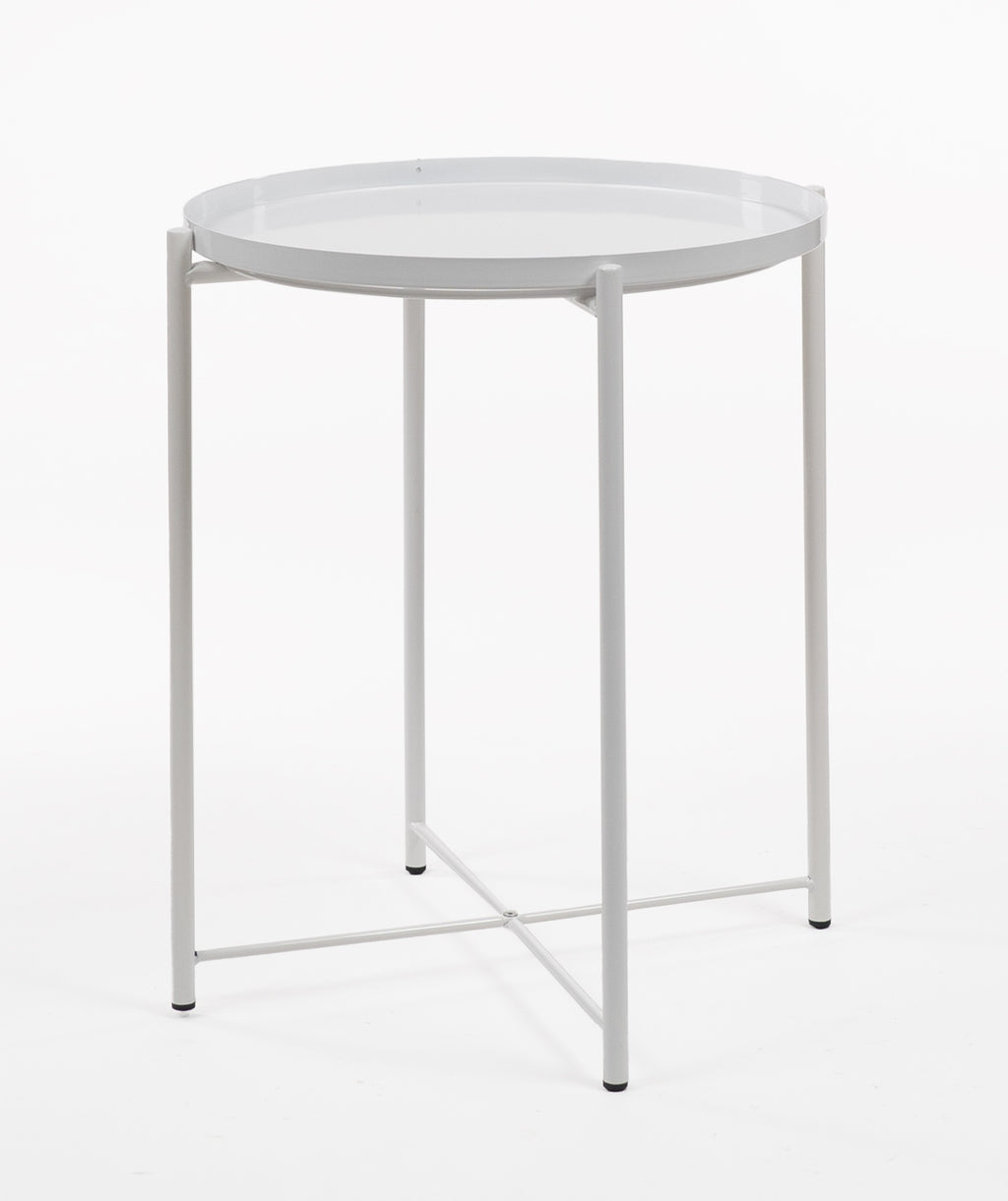 Mesa auxiliar Nordic Plate branca