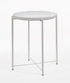 Mesa auxiliar Nordic Plate branca