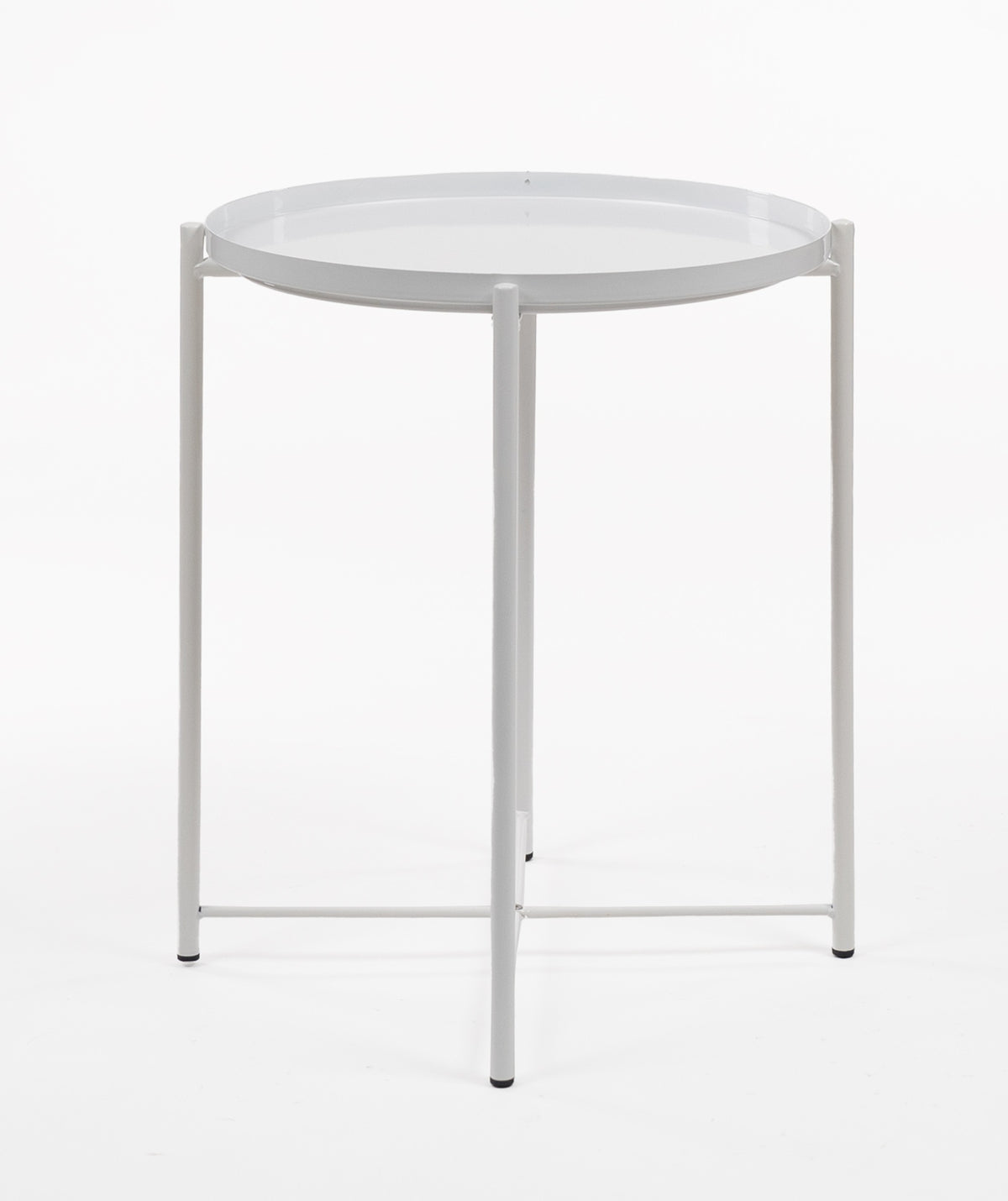Mesa Auxiliar Nordic Plate White