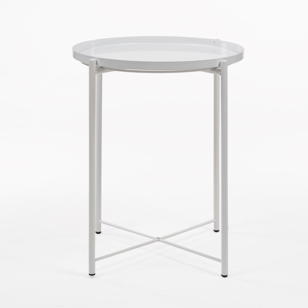 Mesa auxiliar Nordic Plate branca