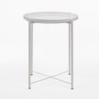 Mesa auxiliar Nordic Plate branca