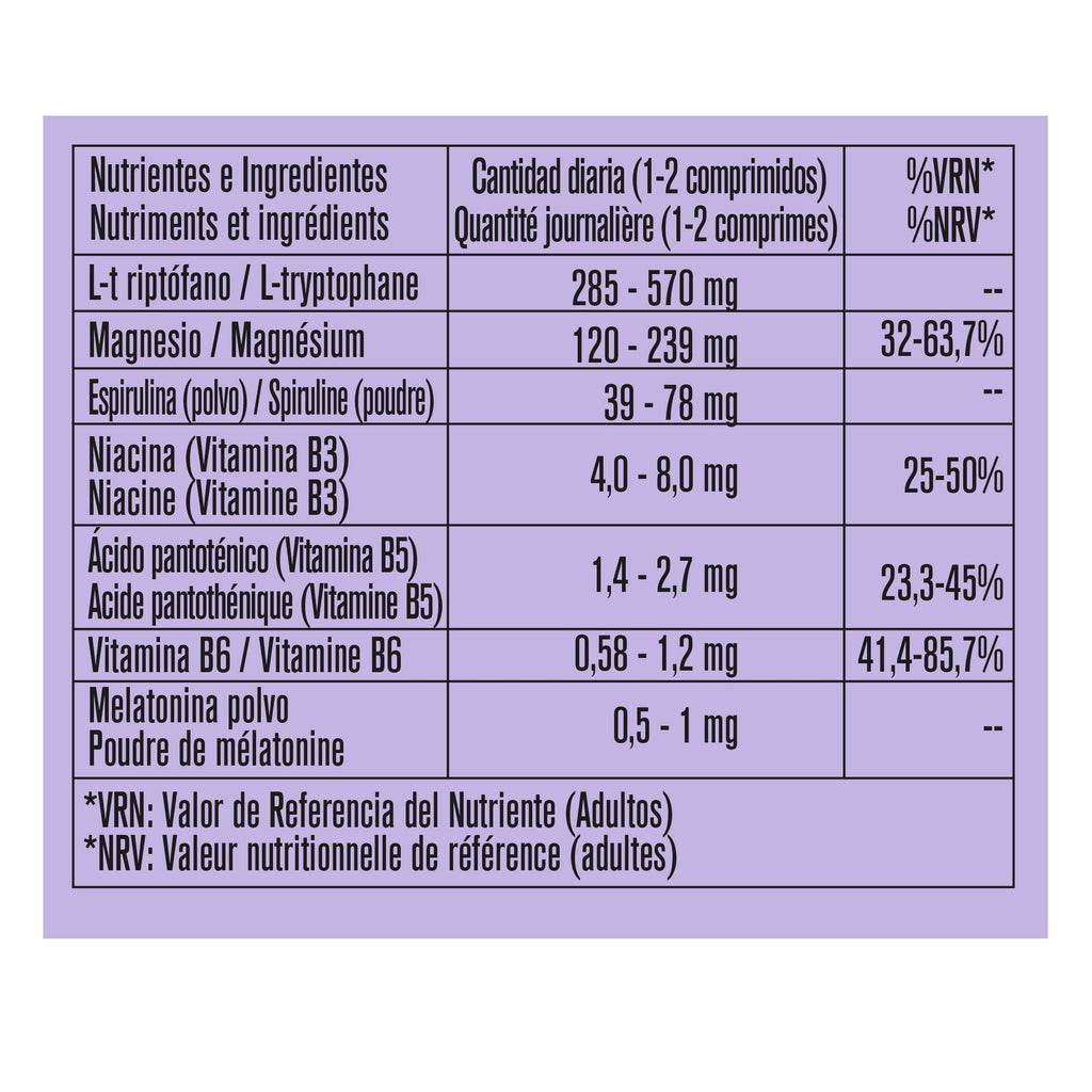 Triptofano e espirulina 60 comprimidos
