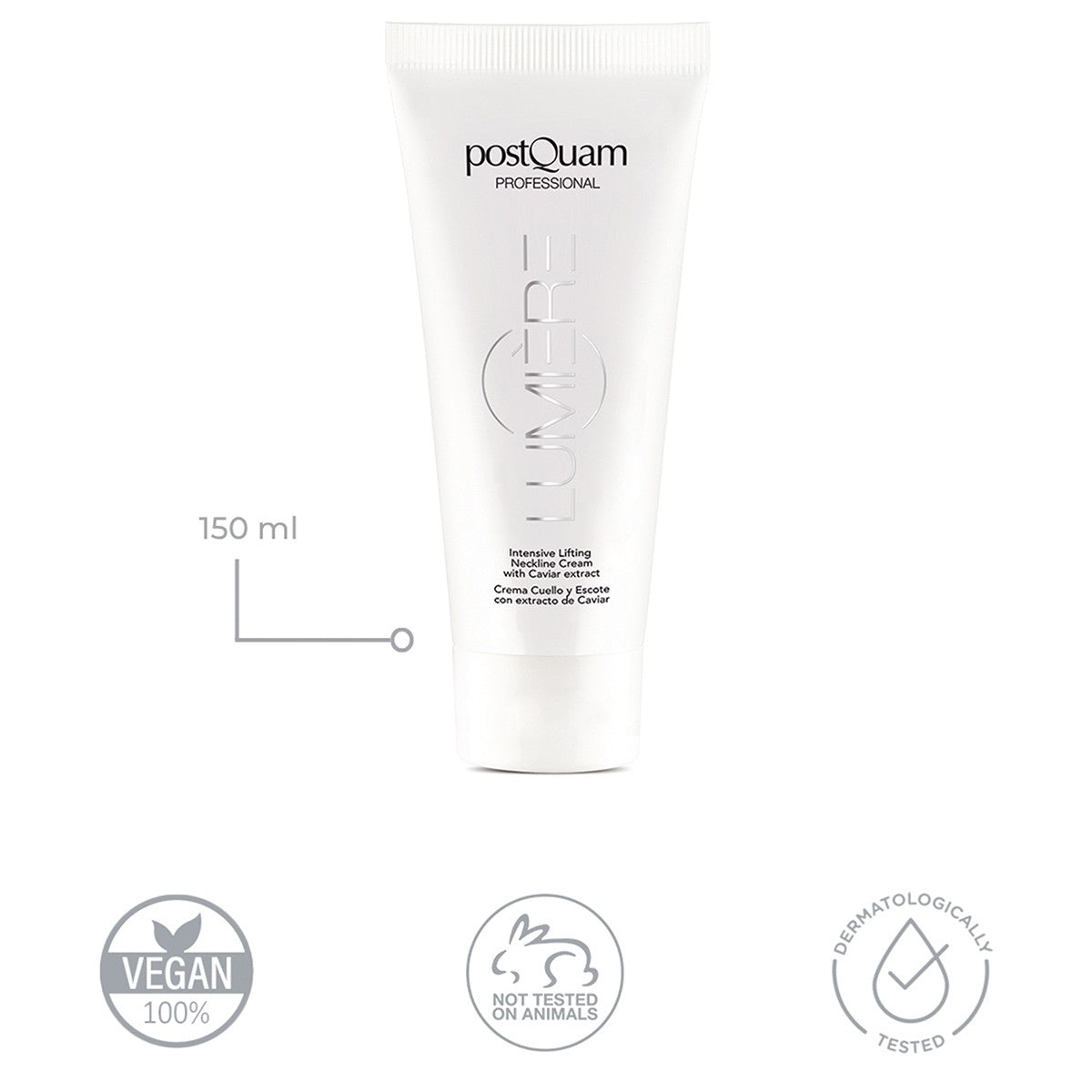Crema collo + décolleté al caviale 150 ml.