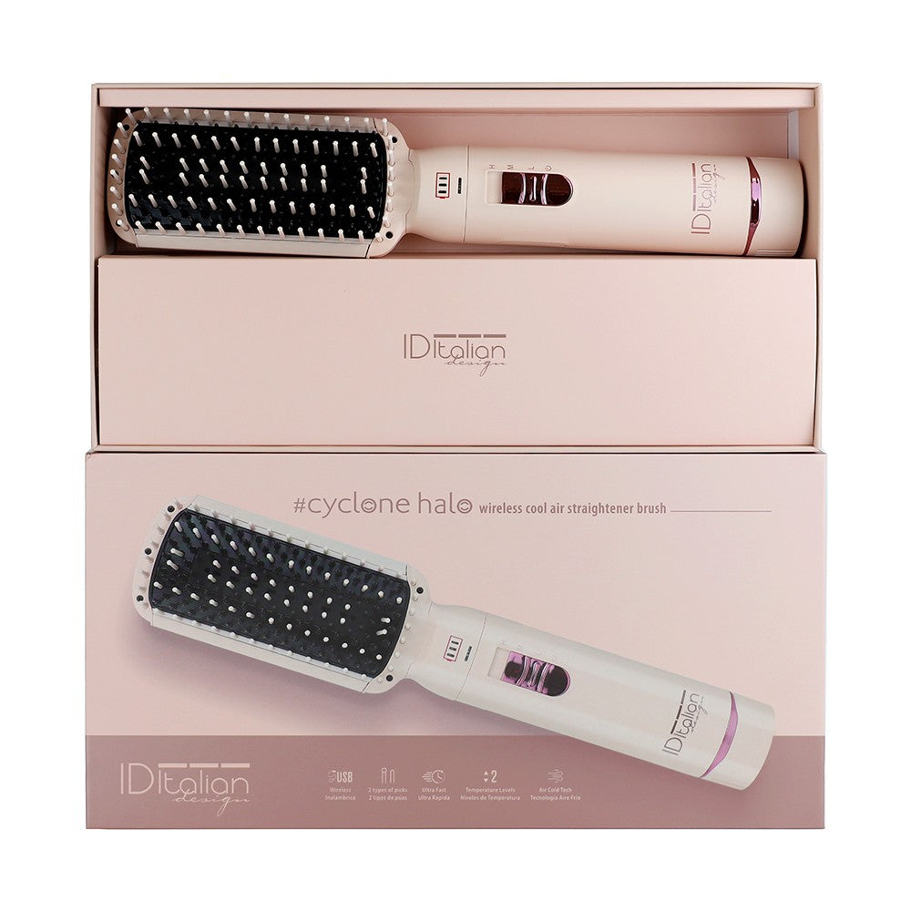 Escova alisadora de cabelo sem fios Cyclone Care