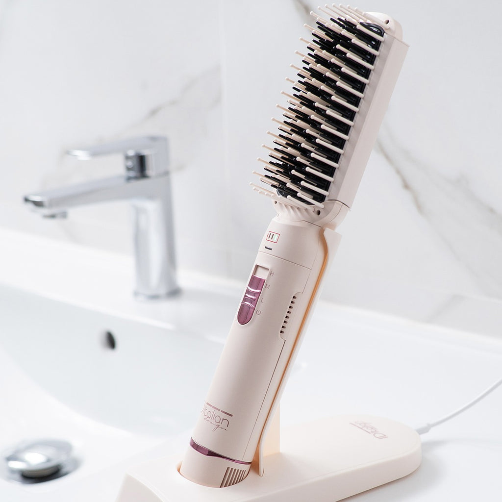 Escova alisadora de cabelo sem fios Cyclone Care