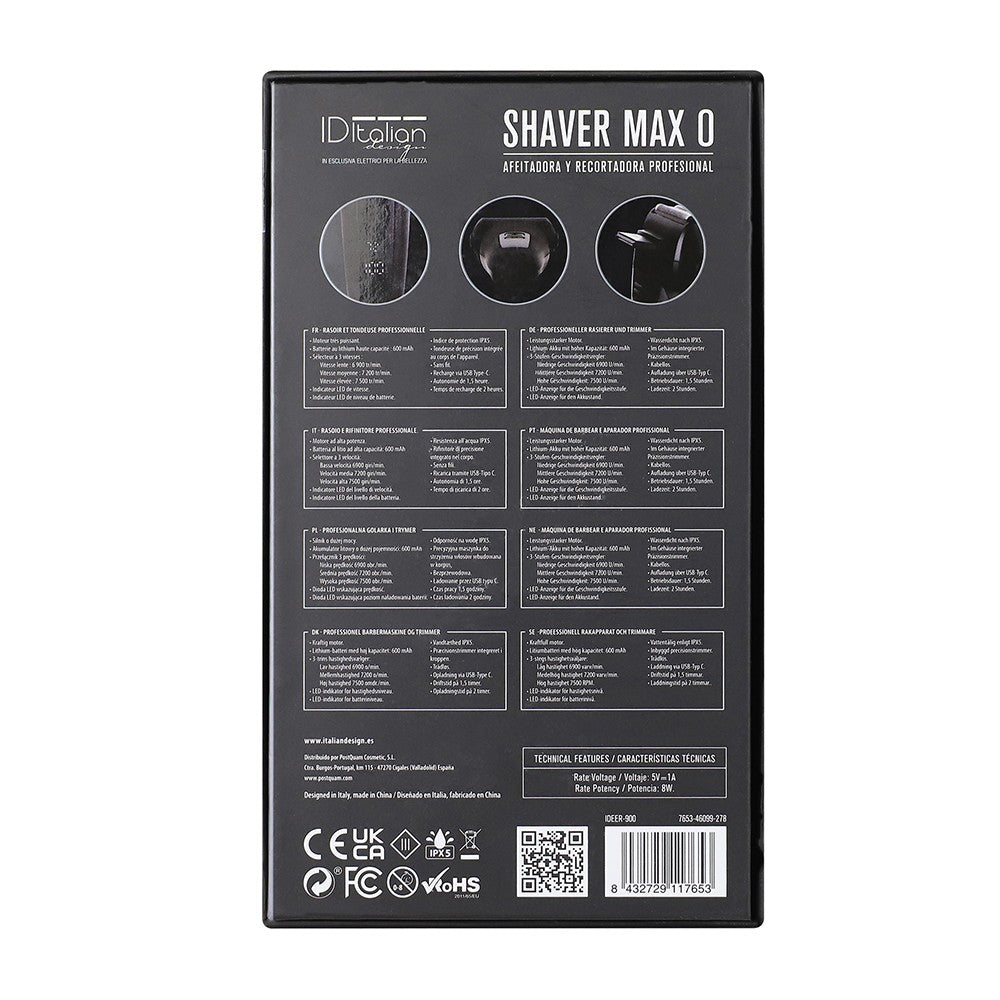 Rasoio professionale Shaver Max 0