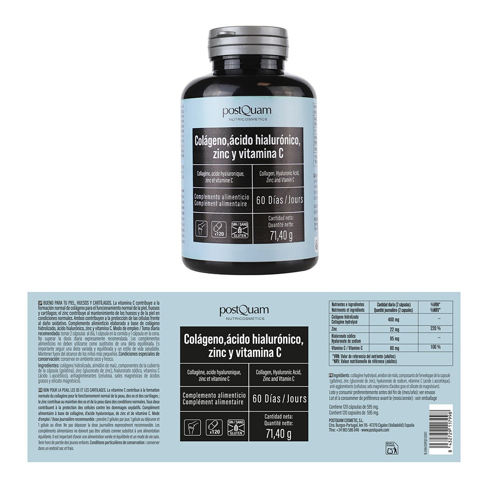 Colageno + Acido Hialuronico 120 Capsulas