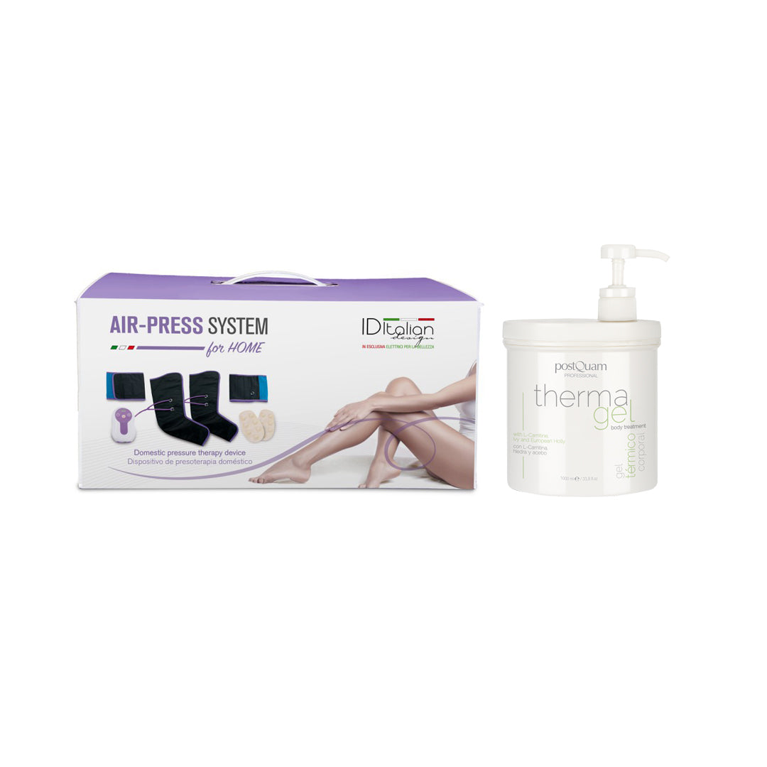 PACK PRESSOTERAPIA CASEIRA + THERMAGEL EFEITO CALOR 1.000 ML.