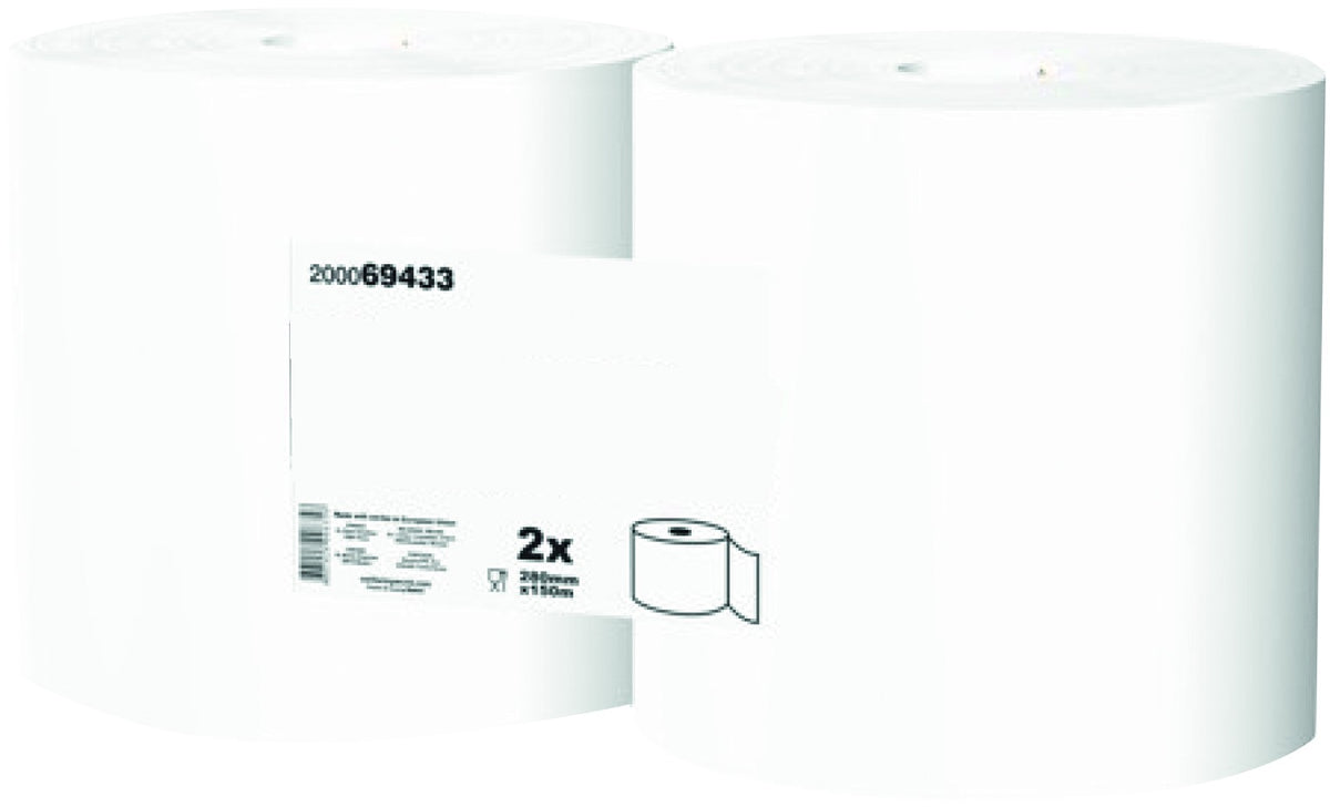 Pack 2 Rollos de 750 Toallas Precortadas 20x28 Cm