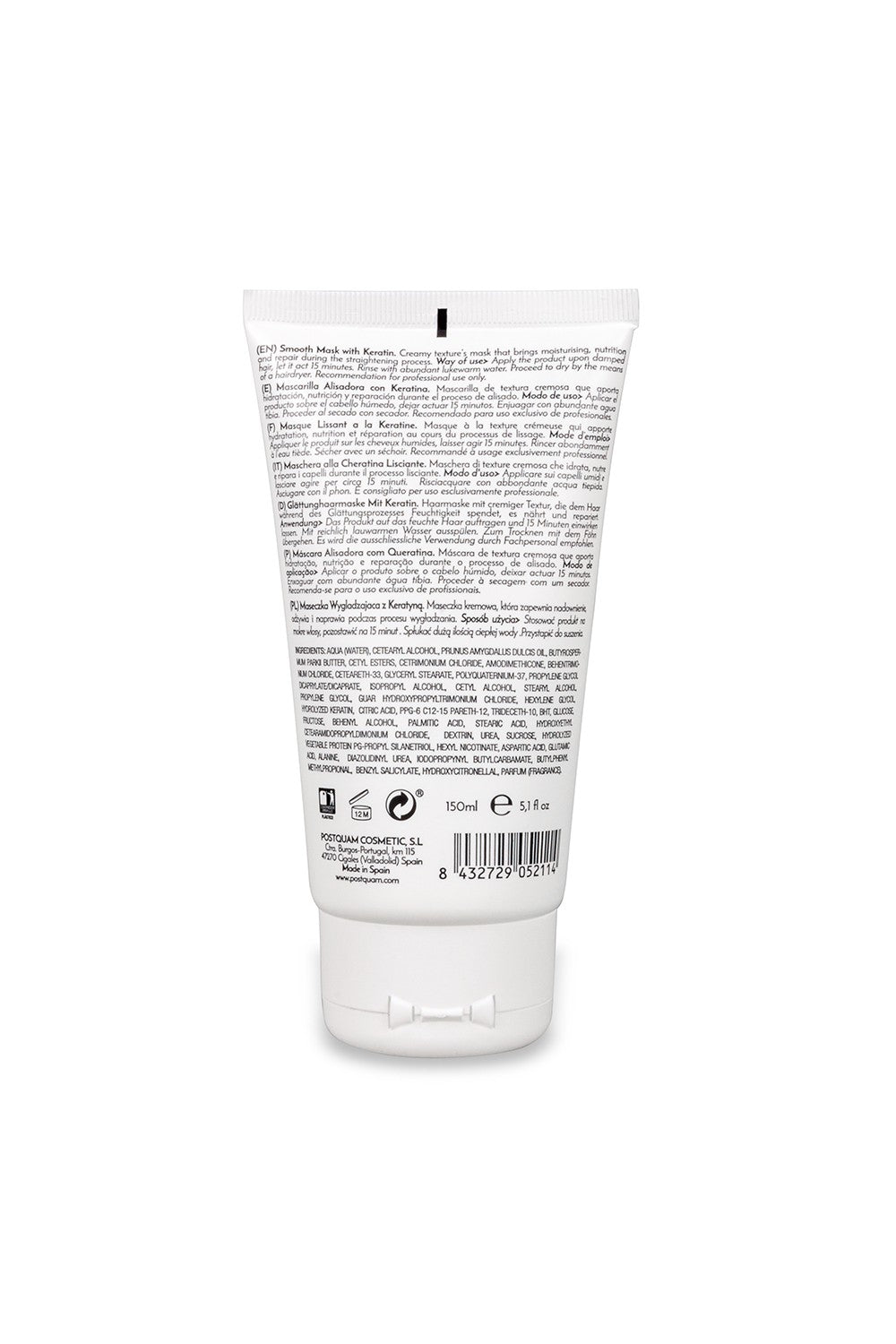 Maschera lisciante con cheratina 150 ml JCO