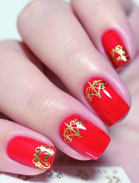 Adesivos de nail art. filigrana de ouro