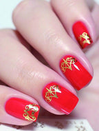 Adesivos de nail art. filigrana de ouro