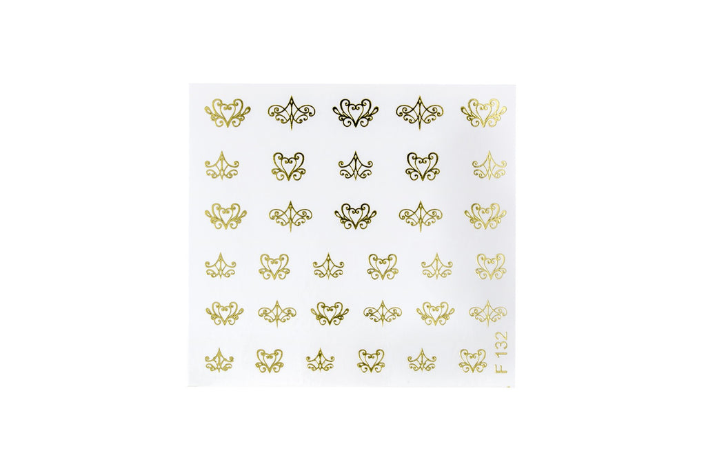 Adesivos de nail art. filigrana de ouro