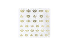 Adesivos de nail art. filigrana de ouro