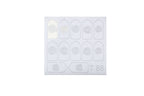 Máscara de vinil para nail art. espirais douradas