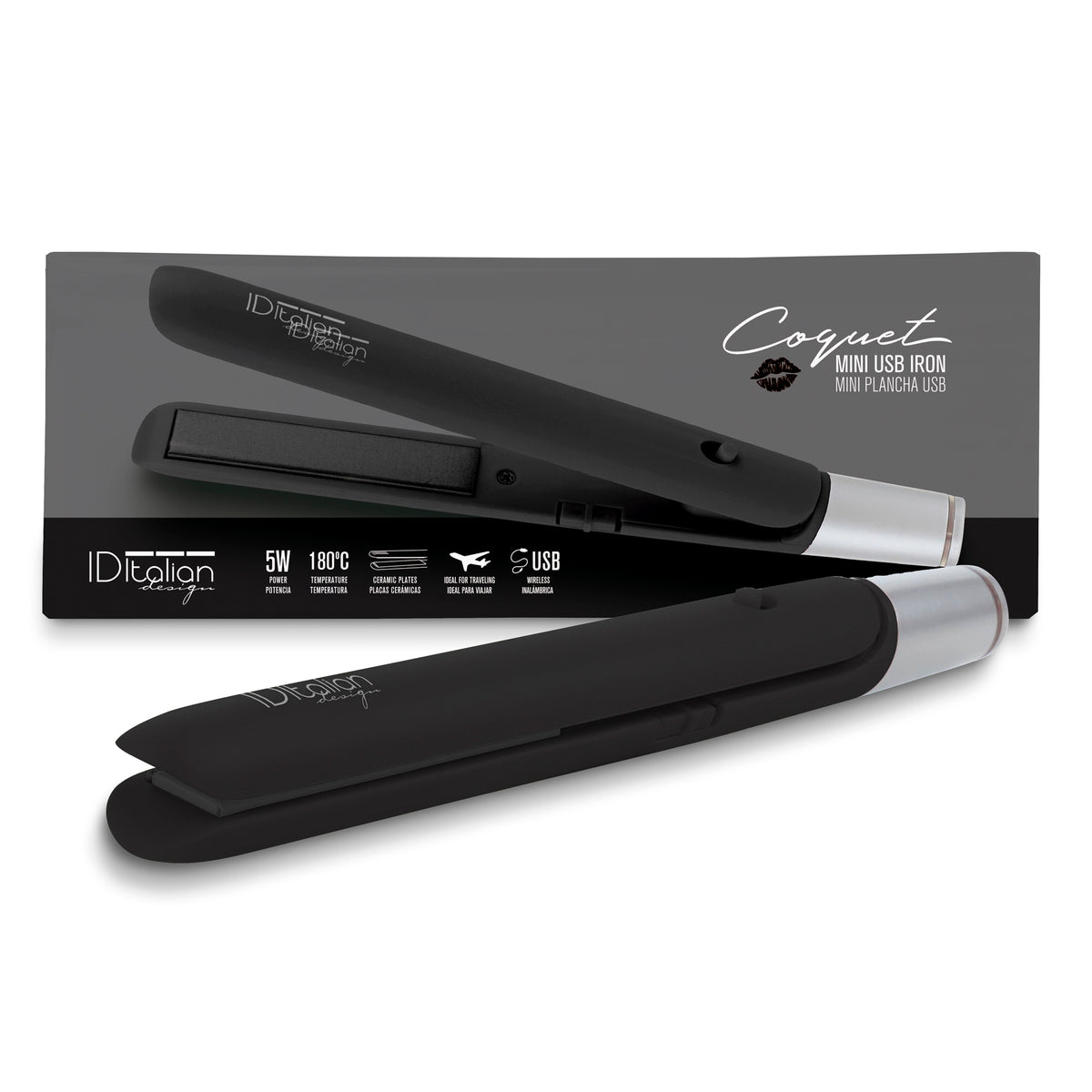 Mini plancha USB coquet black