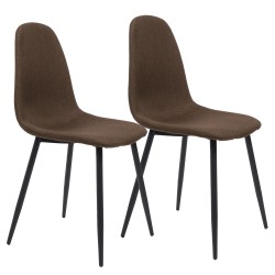 LOTE SILLA NORWAY MARRÓN