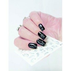 NAIL ART STICKERS SILVER...