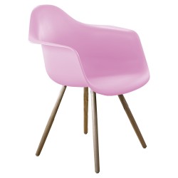 FAUTEUIL STOCOLMO ROSE