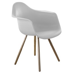 FAUTEUIL STOCOLMO BLANC