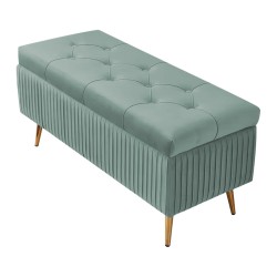 BANCO HELSINKI TAPIZADO VERDE
