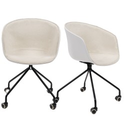 LOTE SILLA CUTE WHEELS BLANCA