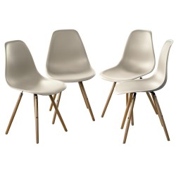 LOTE SILLA EIFFEL BEIGE...